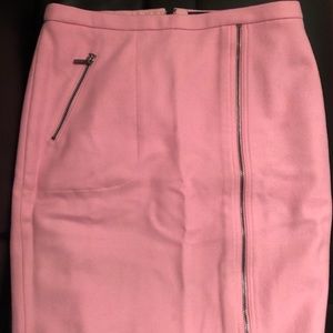 J Crew Light Pink Wool Skirt